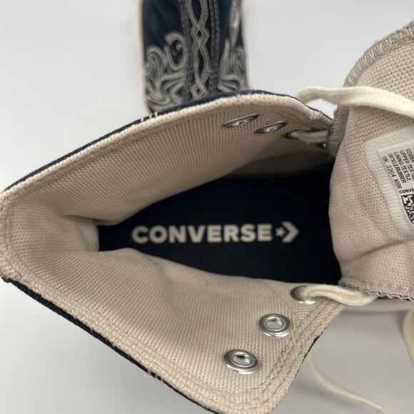 Converse Chuck Taylor All Star Lift High Western Embroidery Platform Shoes 5.5 - Picture 9 of 10